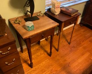 ANTIQUE END TABLES.  VERY OLD
