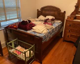 NICE ANTIQUE WALNUT BED