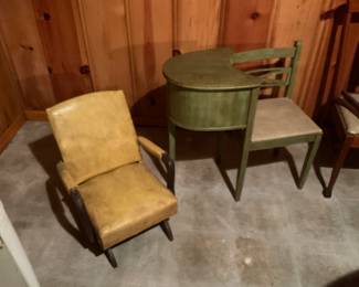 CHILDS ROCKER. TELEPHONE DESK