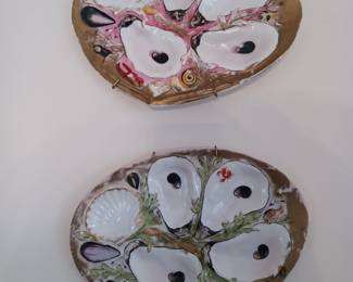 Vintage Limoges Oyster plates