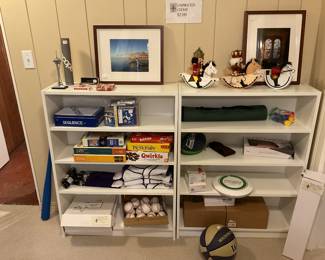 Games and framed photos. Available for in person purchase Friday and Saturday