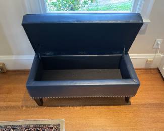 View of the inside of the bench