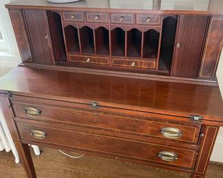 Shown with the drop leaf folded