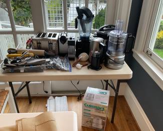 Small kitchen appliances available for in person purchase Friday and Saturday