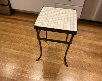$30 mosaic side table. 12” sq. X 18” h. Available for online purchase