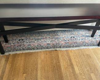 $1200 Beautiful, dark wood console table. 78 inches wide by 16.5 inches deep by 28 inches high. Christian Liagre @ Holly Hunt. Available for online purchase.