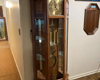 SLIGH Grandfather Clock with all original paperwork. Works perfect and has different chime options. Come hear how beautiful the sound is!