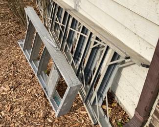 2 Aluminum Ladders "A" Frame Type