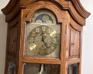 BEAUTIFUL Sligh Bismark Triple Chime GrandFather Clock, Works Perfect!! 