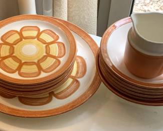 Rare Find!! Jamestown China Flower Power dishes from the 1970's. 