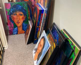 100's of Original Artwork, Different Sizes, Many Framed 