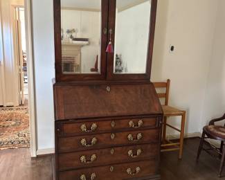 Chippendale Bureau purchased from Jeremy LTD, London. Paperwork will be included in the purchase. Purchased May 14, 1971. Circa 1750. Height 6’9”, Width 3’3”, Depth 1’ 10”. 