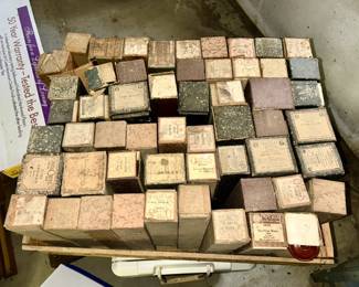 Vintage player piano rolls