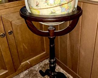 World globe on stand