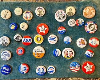 Vintage Collection of Political buttons