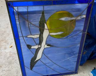 Vintage stain Glass picture