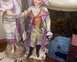 Vintage porcelain statues