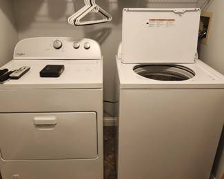 Whirlpool washer and dryer