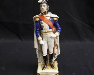 Lot # : 177 - Antique German porcelain military figure
