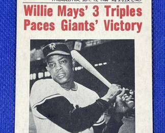 Lot # : 422z - 1961 Willie Mays Nu Scoops baseball card
