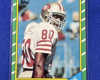 Lot # : 412z - 1986 Topps Jerry Rice rookie card
