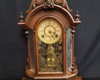 Lot # : 68 - Vintage Ansonia wood mantel clock
