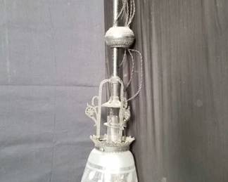 Lot # : 69 - Vintage hanging oil lamp fixture
