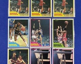 Lot # : 418z - 1981 Topps basketball cards Super Action
