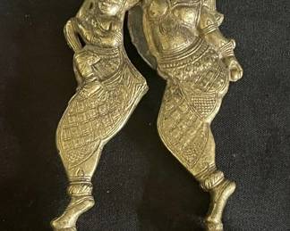 Lot # : 291v - Vintage Indian erotic brass betel nutcracker
