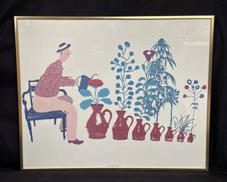 Lot # : 216 - Framed serigraph of Robert Weil's
"Home Grown."
