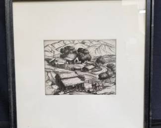 Lot # : 282 - Pencil signed Cornelis Botke etching
