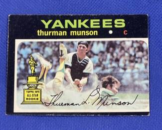 Lot # : 414z - 1971 Topps Thurman Munson card
