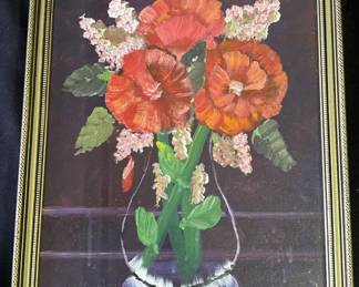 Lot # : 344z - Vintage framed signed Linda Lee oil painting
