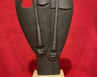 Lot # : 483v - Sagebrook Home metal abstract mask statue
