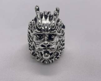 Lot # : 467v - Tibetan-dragon-style men’s ring

