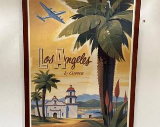 Lot # : 486 - Framed reproduction poster print - Pan American
