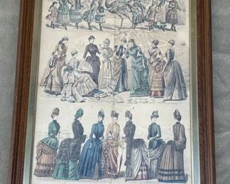 Lot # : 265z - Antique Victorian fashion illustration print

