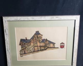 Lot # : 298 - Vintage Eleanor Burke watercolor 1966

