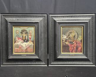 Lot # : 489 - Pair of signed Ernst Czernotzky, oil on board
