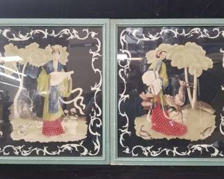 Lot # : 155 - Pair of watercolor Bernard Picture Co paintings
