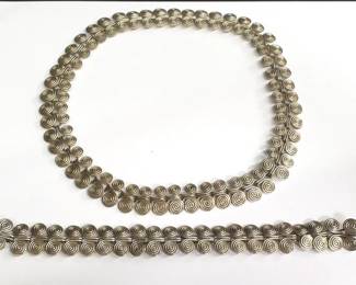 Lot # : 149 - Sterling silver necklace and bracelet
