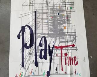 Lot # : 61 - Play Time French movie poster Un film de jacques
