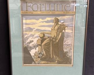 Lot # : 257 - Framed lithographed Fortune Magazine cover
