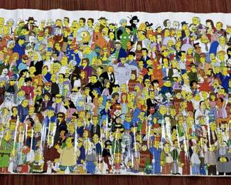 Lot # : 210z - Vintage Simpson original character sticker poster
