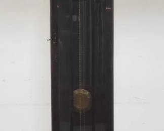 Lot # : 45 - Antique Arts & Crafts brass & oak grandfather
