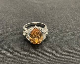 Lot # : 378v - Ornate sterling silver ring
