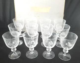Lot # : 180 - Steuben crystal stemware
