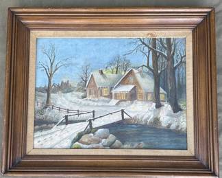 Lot # : 262z - Vintage signed W.D. Myers oil painting

