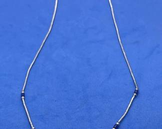 Lot # : 81v - Vintage sterling and lapis necklace
