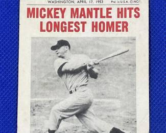 Lot # : 428z - Mickey Mantle 1961 Nu Scoops baseball card
